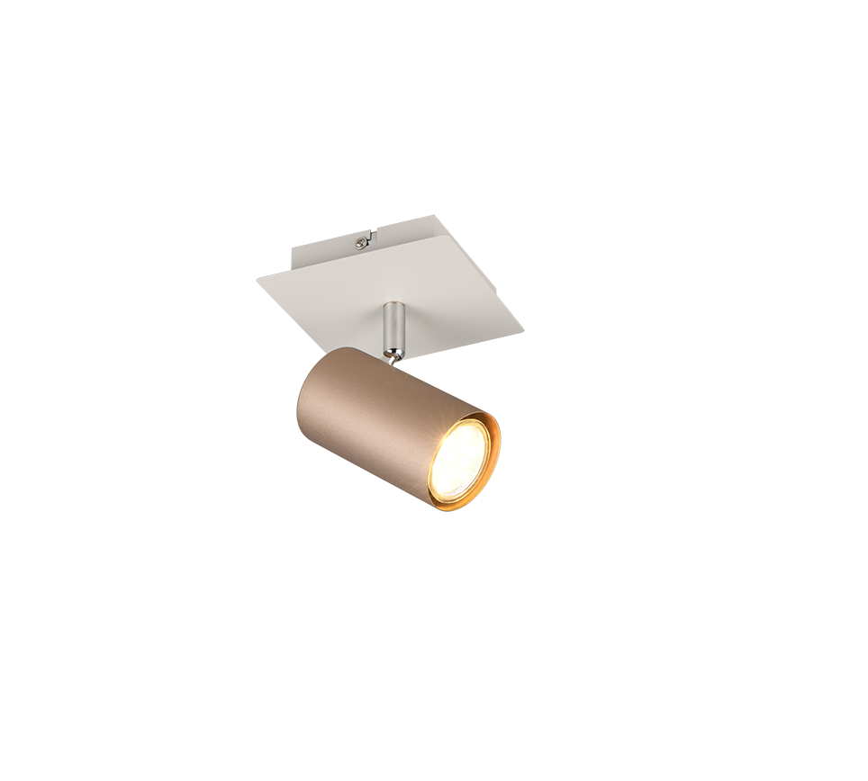 Marley spot 1-pc GU10 coffee brown/matt white — 802400165