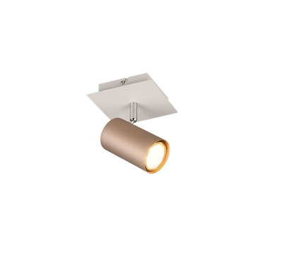 Marley spot 1-pc GU10 coffee brown/matt white — 802400165