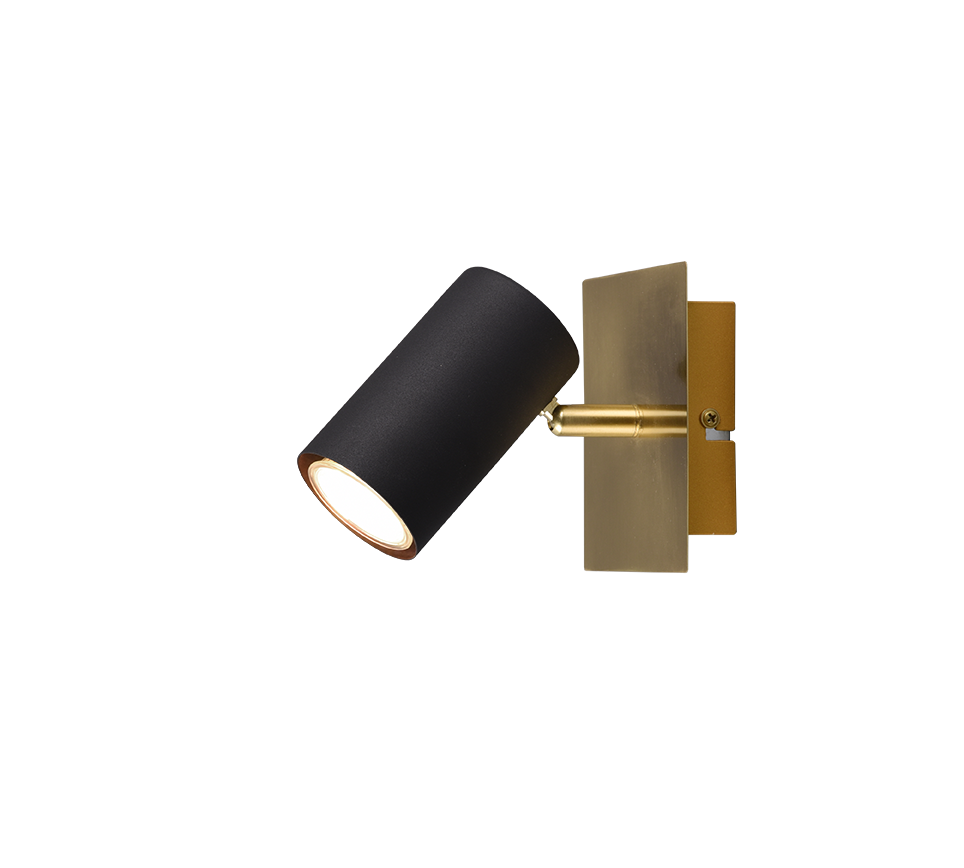 Marley spotlight 1-pc GU10 black/gold — 802400180