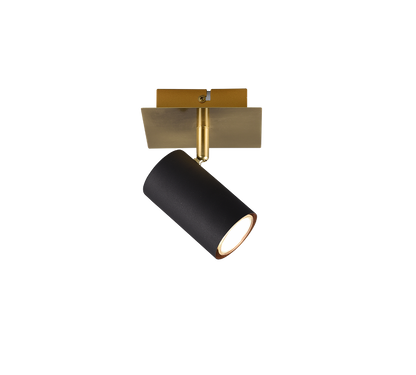 Marley spotlight 1-pc GU10 black/gold — 802400180