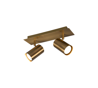 Marley spotlight 2-pc GU10 antique brass — 802400204