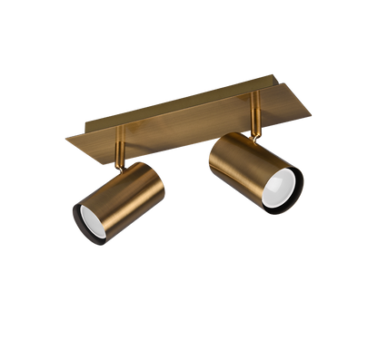 Marley spotlight 2-pc GU10 antique brass — 802400204