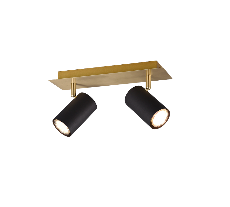Marley spotlight 2-pc GU10 black/gold — 802400280