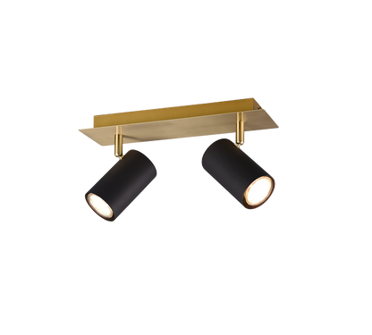 Marley spotlight 2-pc GU10 black/gold — 802400280