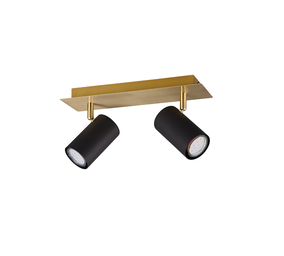 Marley spotlight 2-pc GU10 black/gold — 802400280