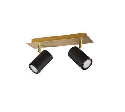 Marley spotlight 2-pc GU10 black/gold — 802400280