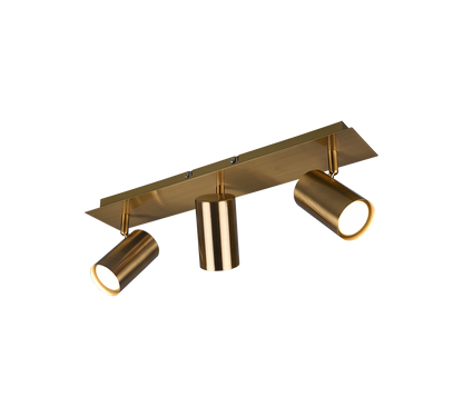Marley spotlight 3-pc GU10 antique brass — 802400304