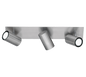 Marley spotlight 3-pc 3xGU 10 brushed steel — 802400307