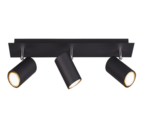 Marley spotlight 3-pc GU10 matt black — 802400332