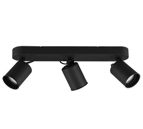 Pago spotlight 3-pc GU10 matt black — 803500332