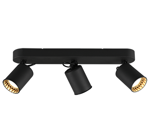 Pago spotlight 3-pc GU10 matt black — 803500332