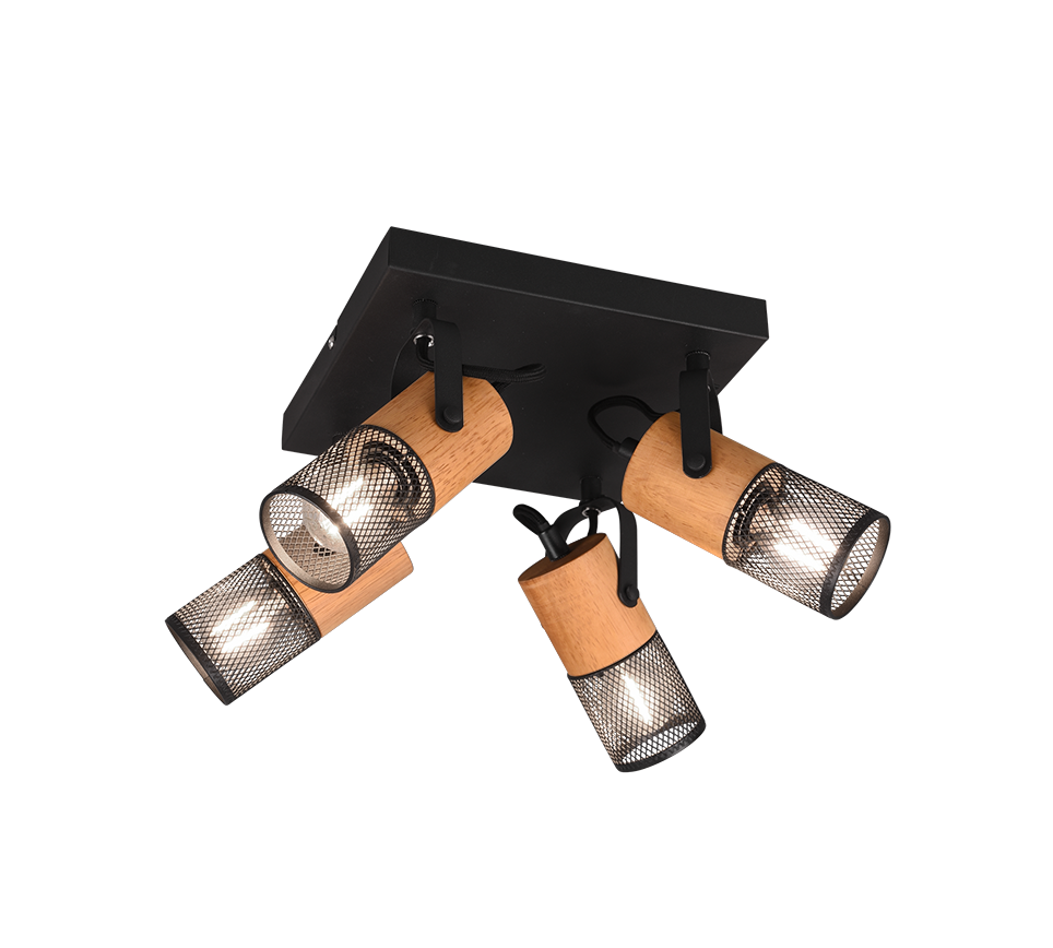Tosh spotlight 4-pc E14 matt black — 804300432