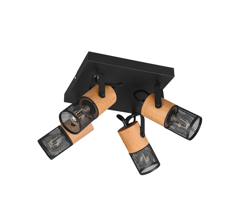 Tosh spotlight 4-pc E14 matt black — 804300432