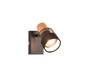 Nandini spot E14 matt black/wood — 811700132