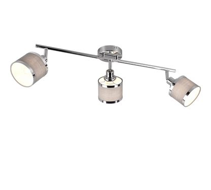 Arosa spot 3-pc E14 chrome/grey — 812100306