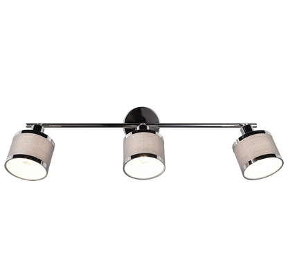 Arosa spot 3-pc E14 chrome/grey — 812100306