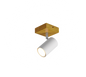 Marley spotlight 1-pc GU10 matt white/wood — 812400131