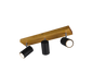 Marley spotlight 3-pc GU10 matt black/wood — 812400332