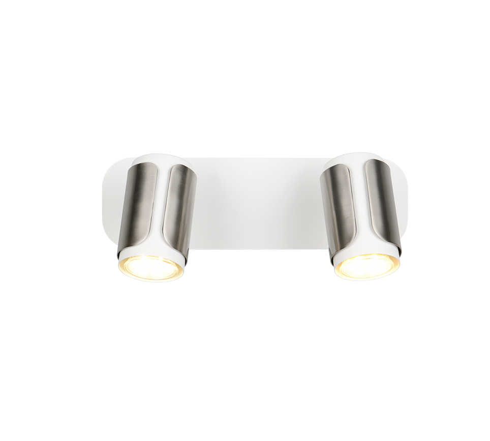 Gillan spotlight 2-pc GU10 brushed steel — 814500207