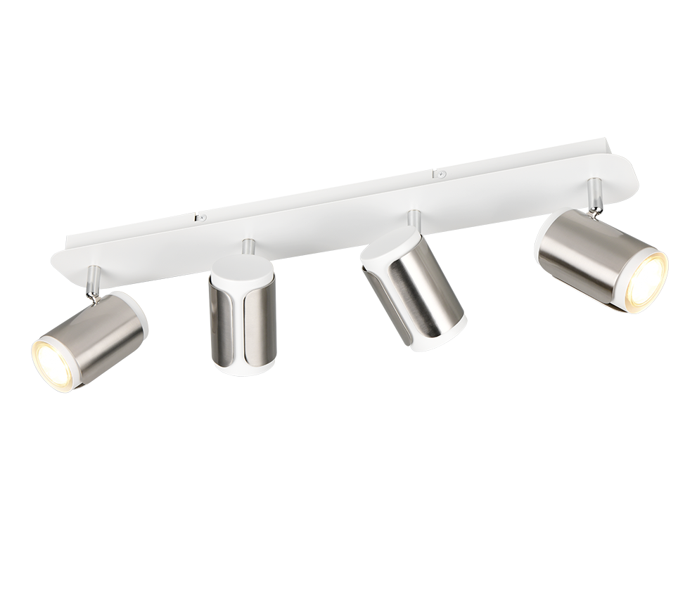Gillan spotlight 4-pc GU10 brushed steel — 814500407