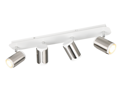 Gillan spotlight 4-pc GU10 brushed steel — 814500407