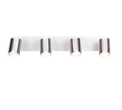 Gillan spotlight 4-pc GU10 brushed steel — 814500407
