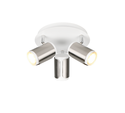 Gillan spotlight 3-pc GU10 brushed steel — 814530307