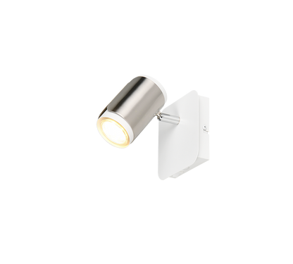 Gillan spotlight 1-pc GU10 brushed steel — 814570107