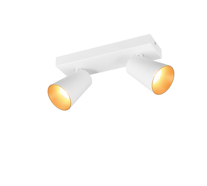 Sharp spot 2-pc GU10 matt white/gold — 817100231