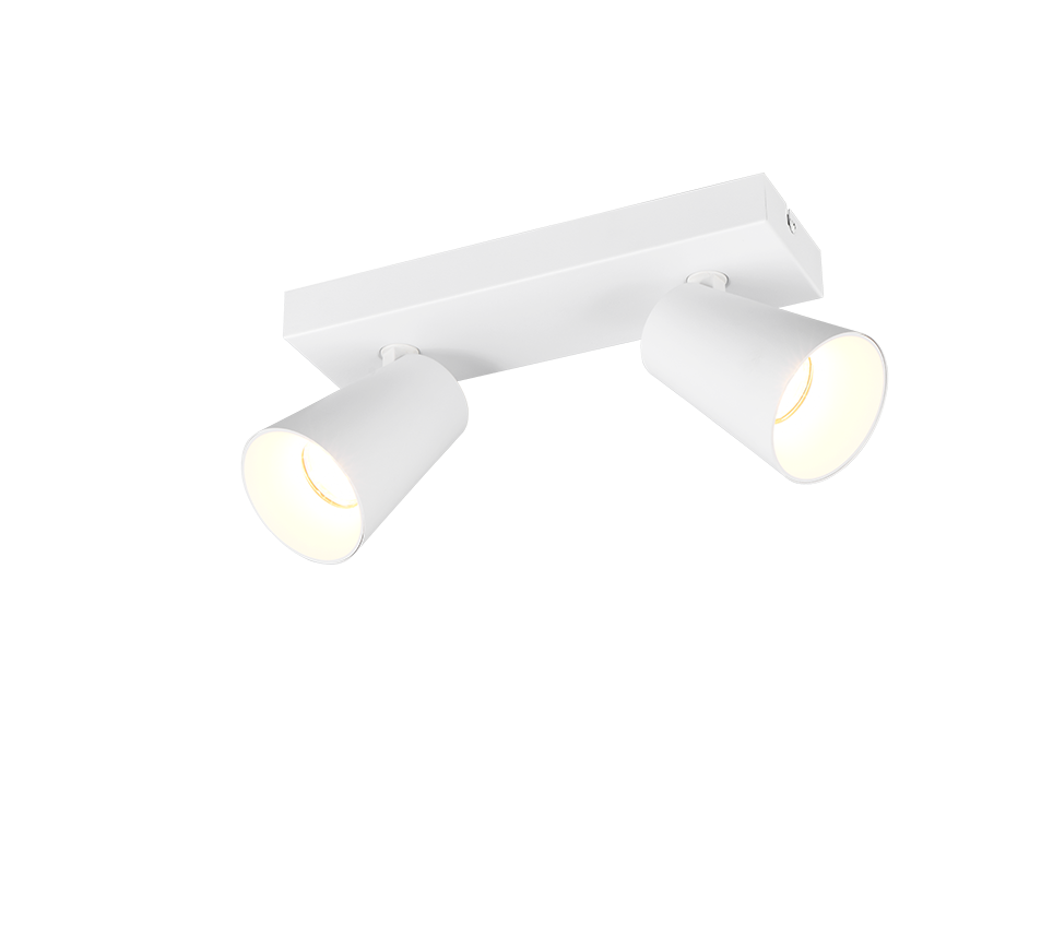 Sharp spot 2-pc GU10 matt white/gold — 817100231