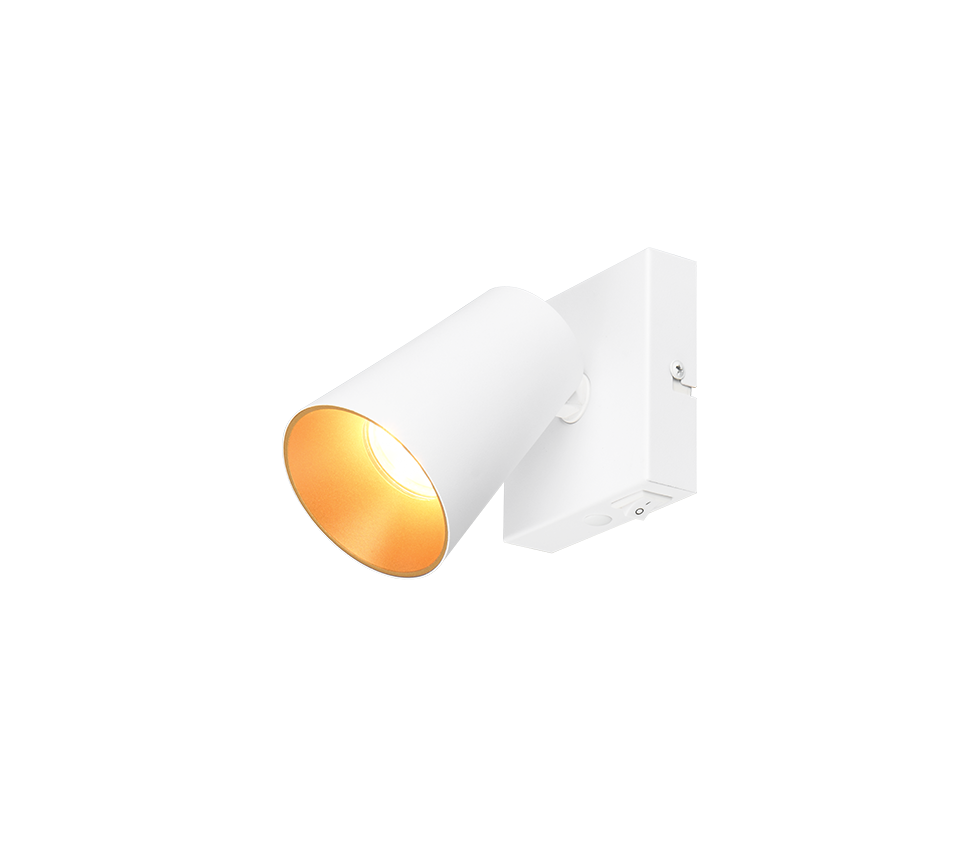 Sharp spot 1-pc GU10 matt white/gold — 817170131