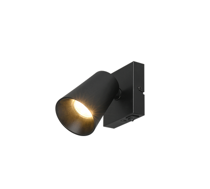 Sharp spot 1-pc GU10 matt black/gold — 817170132