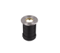 Belaja LED ground spot 11 cm round brushed steel — 821660107