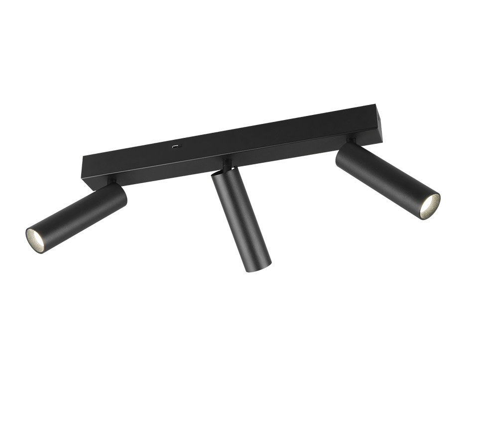 Ambala LED spotlight 3-pc matt black — 849210332