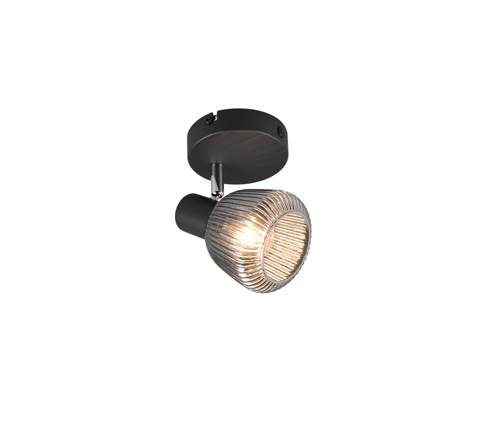 Tarifa spot 1-pc E14 matt black/chrome plated — 862800132