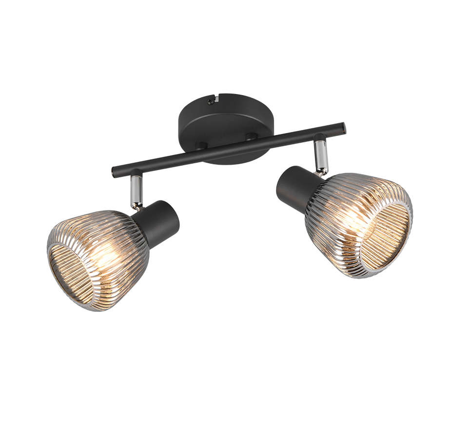 Tarifa spot 2-pc E14 matt black/chrome plated — 862800232