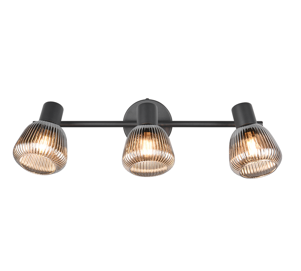 Tarifa spot 3-pc E14 matt black/chrome plated — 862800332