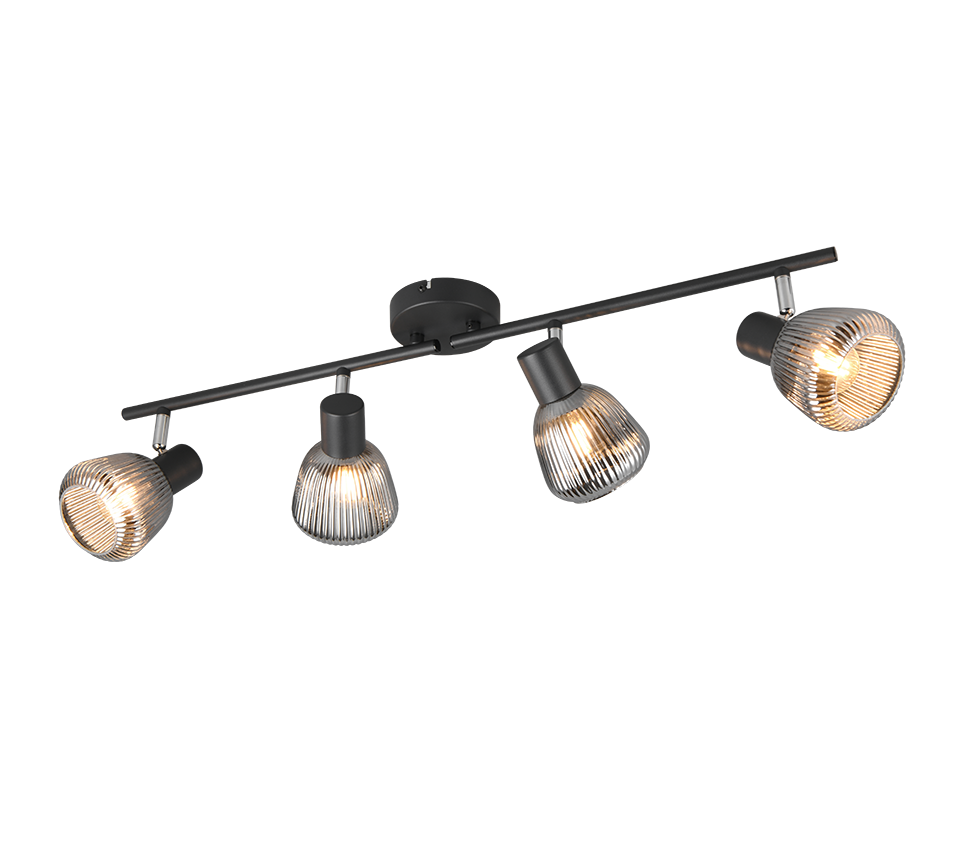 Tarifa spot 4-pc E14 matt black/chrome plated — 862800432