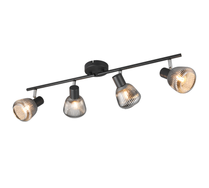 Tarifa spot 4-pc E14 matt black/chrome plated — 862800432