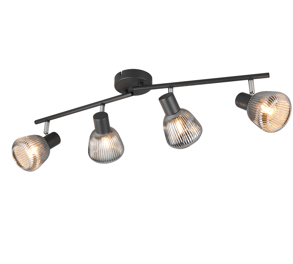 Tarifa spot 4-pc E14 matt black/chrome plated — 862800432