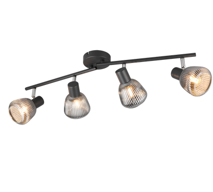 Tarifa spot 4-pc E14 matt black/chrome plated — 862800432