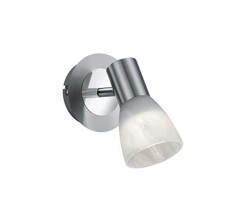 Levisto spotlight 1-pc E14 brushed steel — 871010107