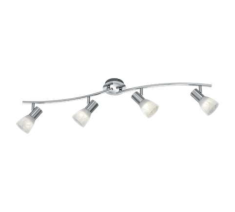 Levisto spotlight 4-pc E14 brushed steel — 871010407