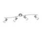 Levisto spotlight 4-pc E14 brushed steel — 871010407