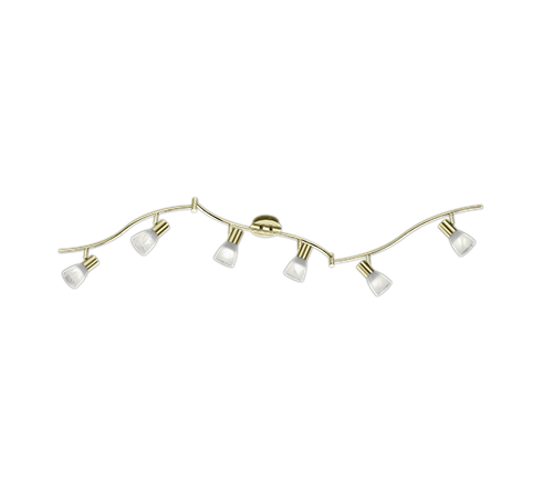 Levisto spotlight 6-pc E14 matt brass — 871010608