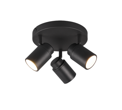 Angelo H2O spotlight 3-pc GU10 matt black — 880430332