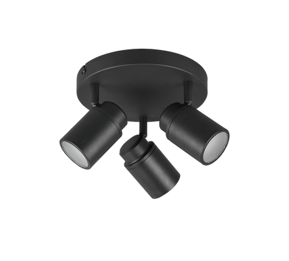 Angelo H2O spotlight 3-pc GU10 matt black — 880430332
