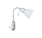 Ligara spotlight E14 with plug brushed steel — 8911211-07