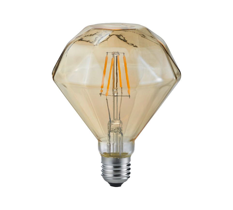 Bulb LED E27 deco filament 4W 360 lm 2700K brown — 902-479