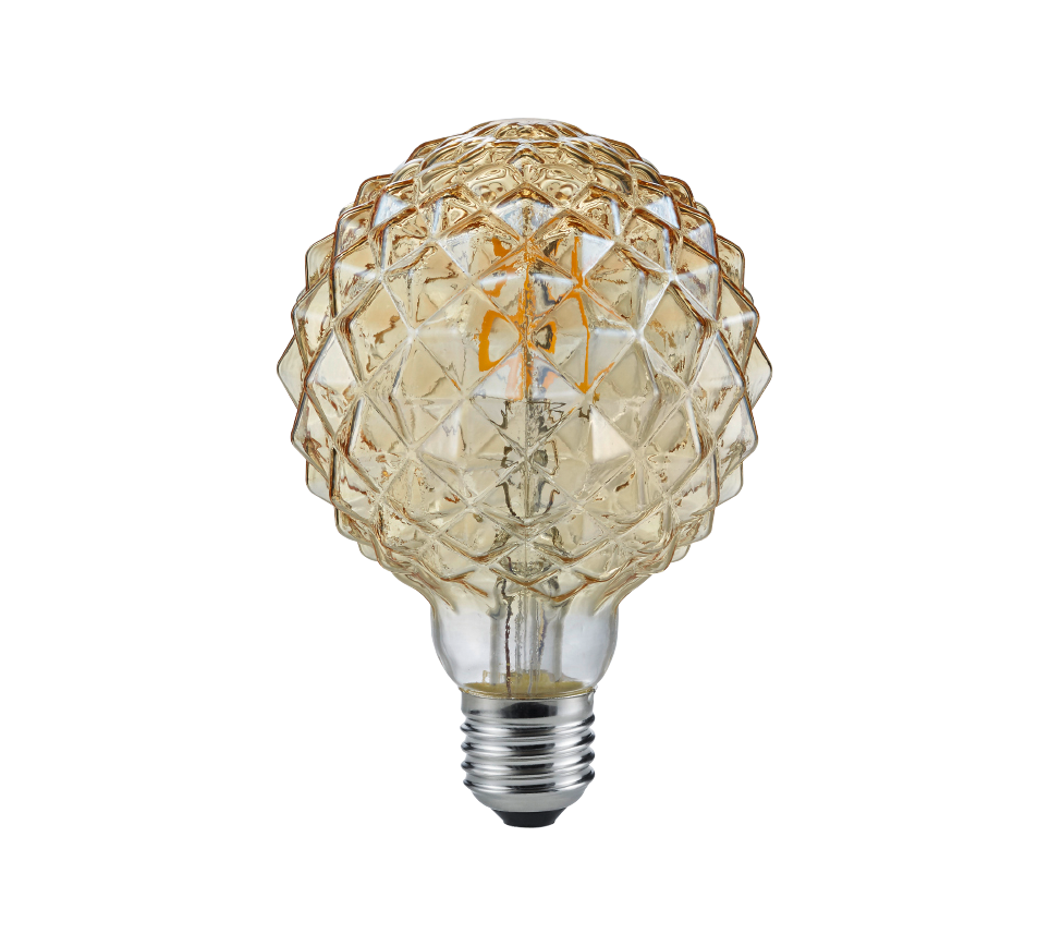 Bulb LED E27 deco filament 4W 320lm 2700K brown — 904-479